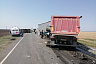 Водитель грузовика погиб в массовом ДТП под Саратовом