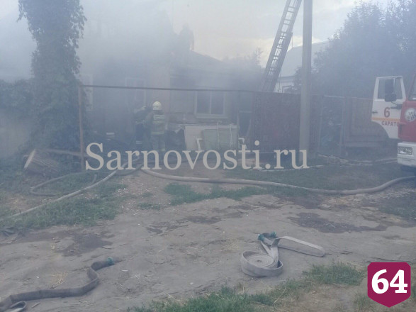 Пожарные не дали огню уничтожить поселок под Саратовом