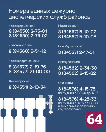 Саратовцам объяснили алгоритм жалоб при отсутствии отопления 