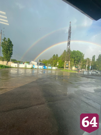 Саратовцы делились в сети снимками двойной радуги