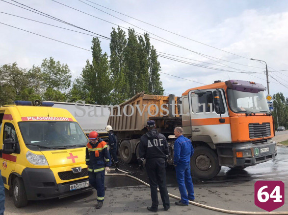 Водитель иномарки разбил голову в ДТП с фурой