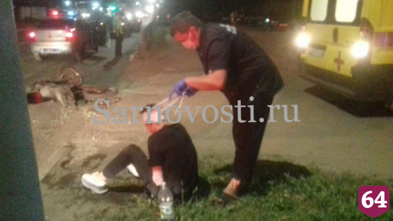 В Саратове байкер скрывался от полиции и разбил голову