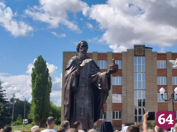В Саратовской области открыли памятник Сергию Радонежскому