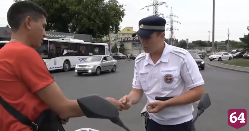 В Саратове полицейские преследовали подростка-нарушителя на питбайке 