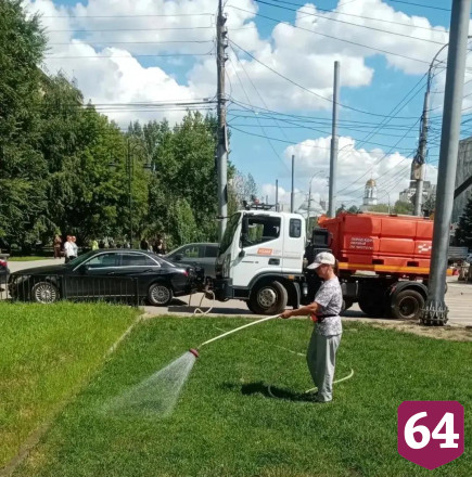В Саратове памятник основателям русского цирка отмыли от голубиного помета   