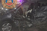 Кроссовер пробило отбойником в ДТП на саратовской трассе