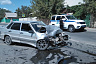 Уснувший водитель «Лады» протаранил иномарку у автобусной остановки