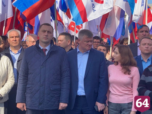 Саратовцы на митинге поддержали референдумы по Донбассу