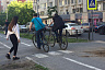 В сквер на Рахова массово выехали велосипедисты