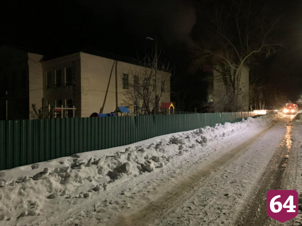 Ночью под Саратовом горела школа