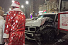 В центре Саратова перед Новым годом девушка на BMW попала под трамвай
