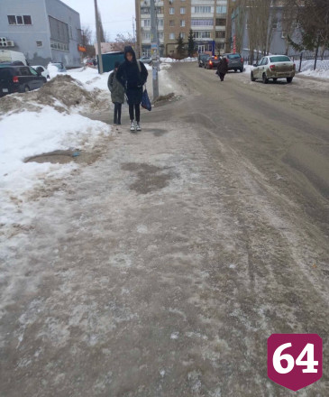 Жители Саратова сравнили путь к школе с Ледовым побоищем