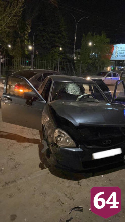 В Саратове произошло тройное ДТП с пострадавшим