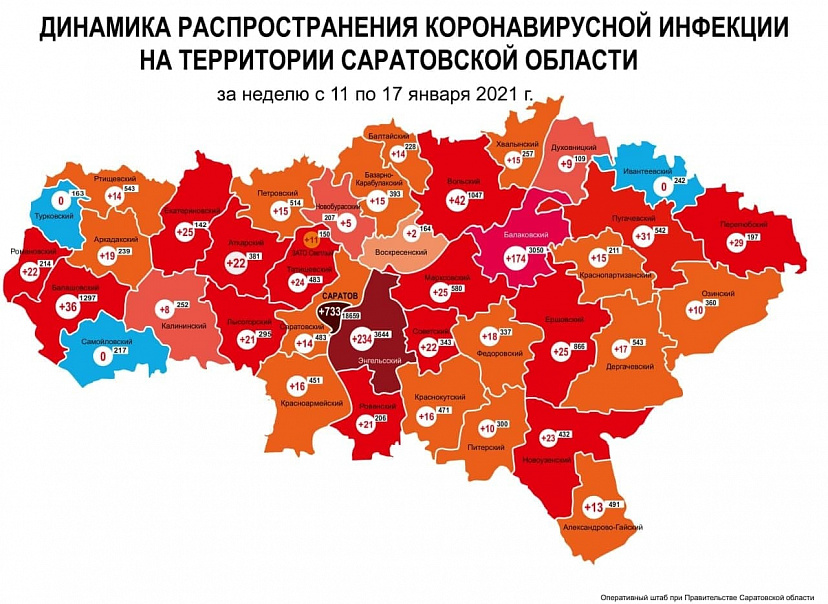 В Саратовской области за неделю коронавирусом заболели 1765 человек 