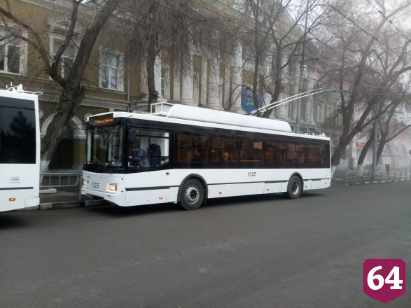 На маршрут в Саратове вышли 2 новых троллейбуса 