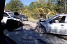 Три человека пострадали в аварии на Кумысной поляне
