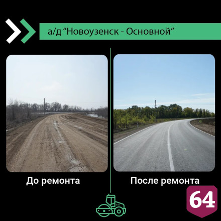 Саратовские дорожники показали объекты до ремонта и после 