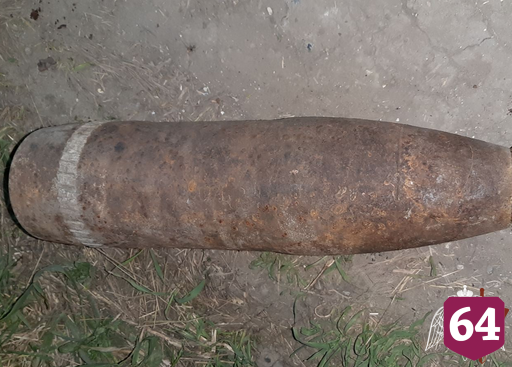 Саратовец нашел в овраге снаряд времен войны