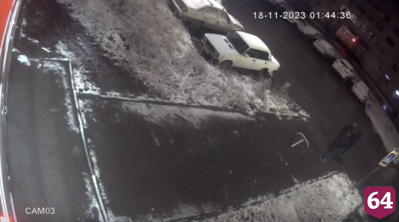 В Саратове автоворы попали на камеру видеонаблюдения