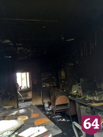 Амбулаторию под Саратовом эвакуировали из-за пожара
