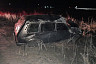 На саратовской трассе опрокинулся внедорожник