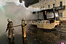 При возгорании трамвая в центре Саратова вспыхнули 3 автомобиля