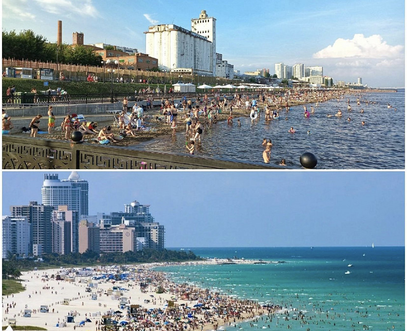 Жители нашли сходства между пляжами Саратова и Майами