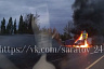 В Саратове рядом с овощной точкой сгорела «Газель»