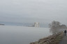 Саратовцы назвали завораживающим исчезновение моста в тумане