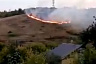 Рядом с парком Победы произошел природный пожар