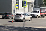 Иномарки не поделили перекресток в центре Саратова