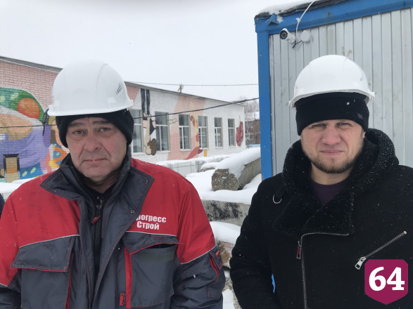 Новый корпус лицея под Саратовом строят при любой погоде