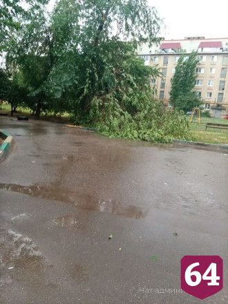Жители рассказали о последствиях выпадения града с куриное яйцо в Энгельсе