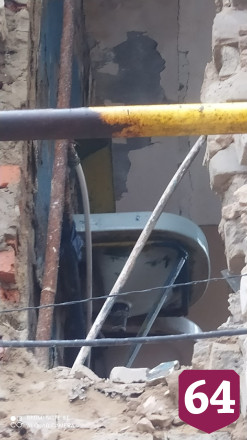 В общежитии под Саратовом рухнула стена
