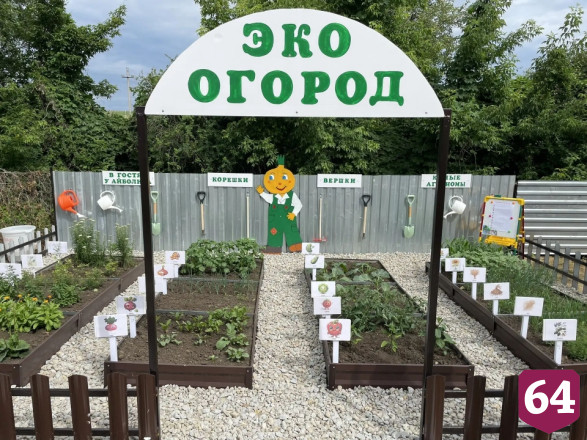 Соцсети восхитил экоогород с необычными грядками в саратовском детсаду