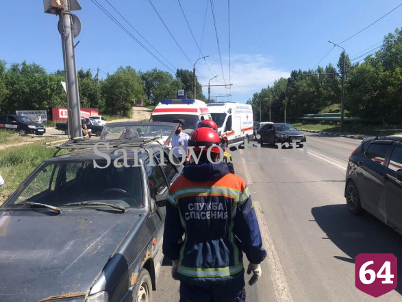 В столкновении легковушек на Московском шоссе ранена 3-летняя девочка