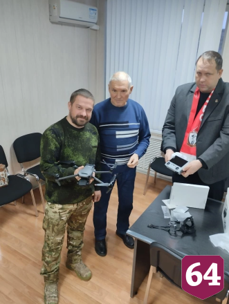 Саратовцы передали на фронт тепловизионный прицел и квадрокоптер