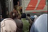 Мобилизованные спели с поезда «Катюшу» с жителями Саратовской области