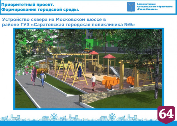 В Саратове рядом с домом для переселенцев благоустроят сквер