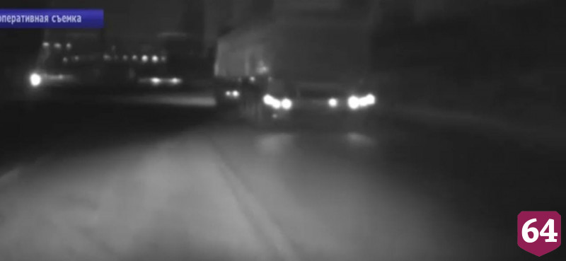 В Саратове пьяный водитель фуры пытался уйти от полицейской погони