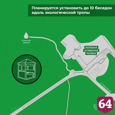 На Кумысной поляне установят 10 новых беседок и благоустроят родник