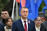 В парке Победы Саратова подняли флаг и исполнили гимн 