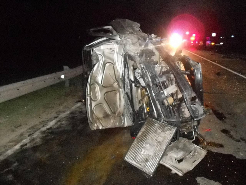 В массовой аварии под Саратовом покалечились четыре человека