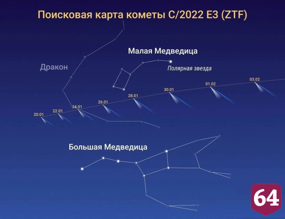 Саратовцы смогут увидеть зеленую комету