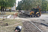 В военном городке начался масштабный ремонт тротуаров