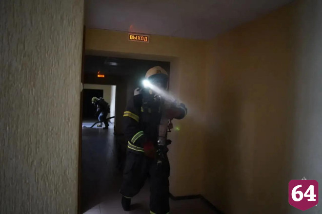 В саратовском спорткомплексе «полыхали» зрительские трибуны