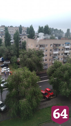 В Саратове горела квартира в пятиэтажке