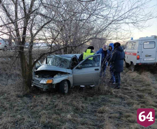 Женщина покалечилась в ДТП с деревом под Саратовом