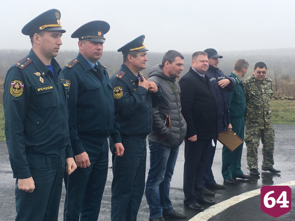 В тушении огня около лесного массива задействовали беспилотник 