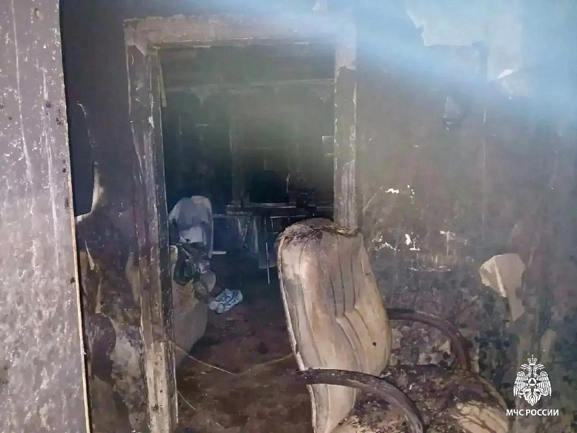 Два человека погибли на пожаре в Саратовской области 
